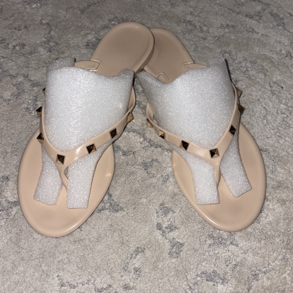 Steve Madden nude jelly studded thong sandal Size 7 - Picture 10 of 17